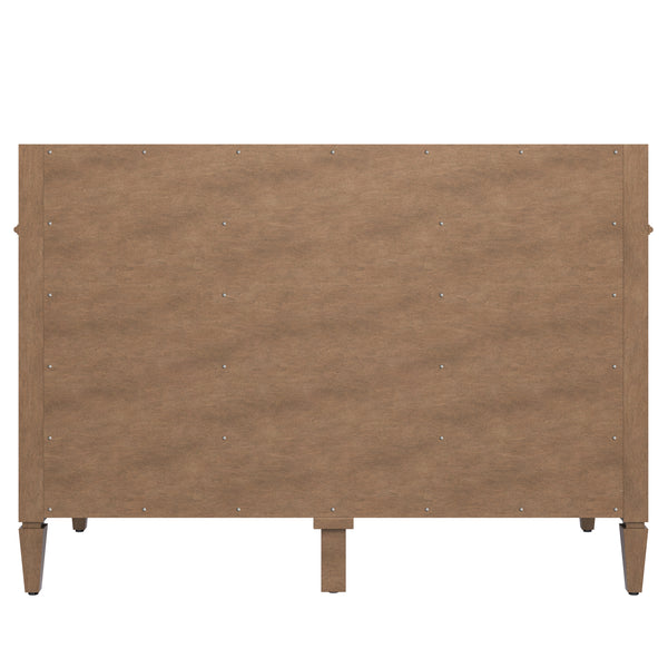 James Martin Brittany 48" Single Vanity with Single Hole 3 CM White Zeus Quartz Top & Backsplash