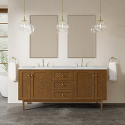 James Martin Laurent 72" Double Vanity with 3 CM Countertop