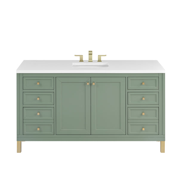 James Martin Chicago 60" Single Vanity with 3 CM Countertop