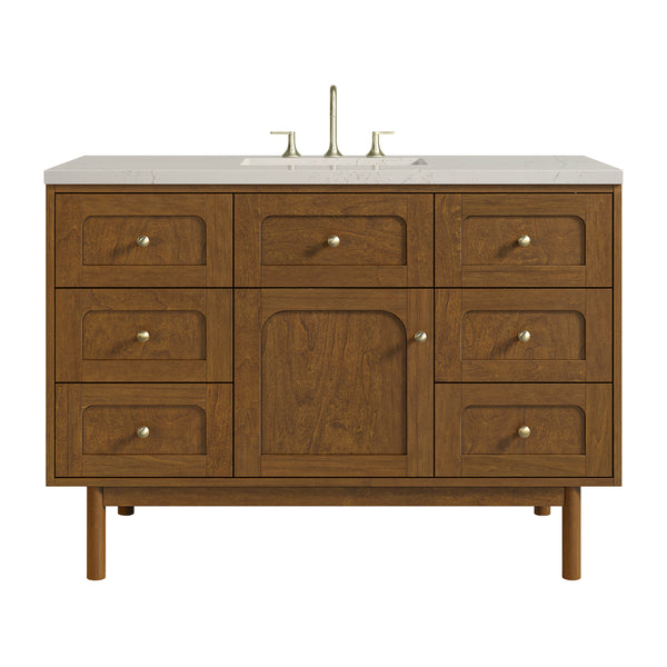 James Martin Laurent 48" Single Vanity with 3 CM Countertop & FreePower Wireless Charger