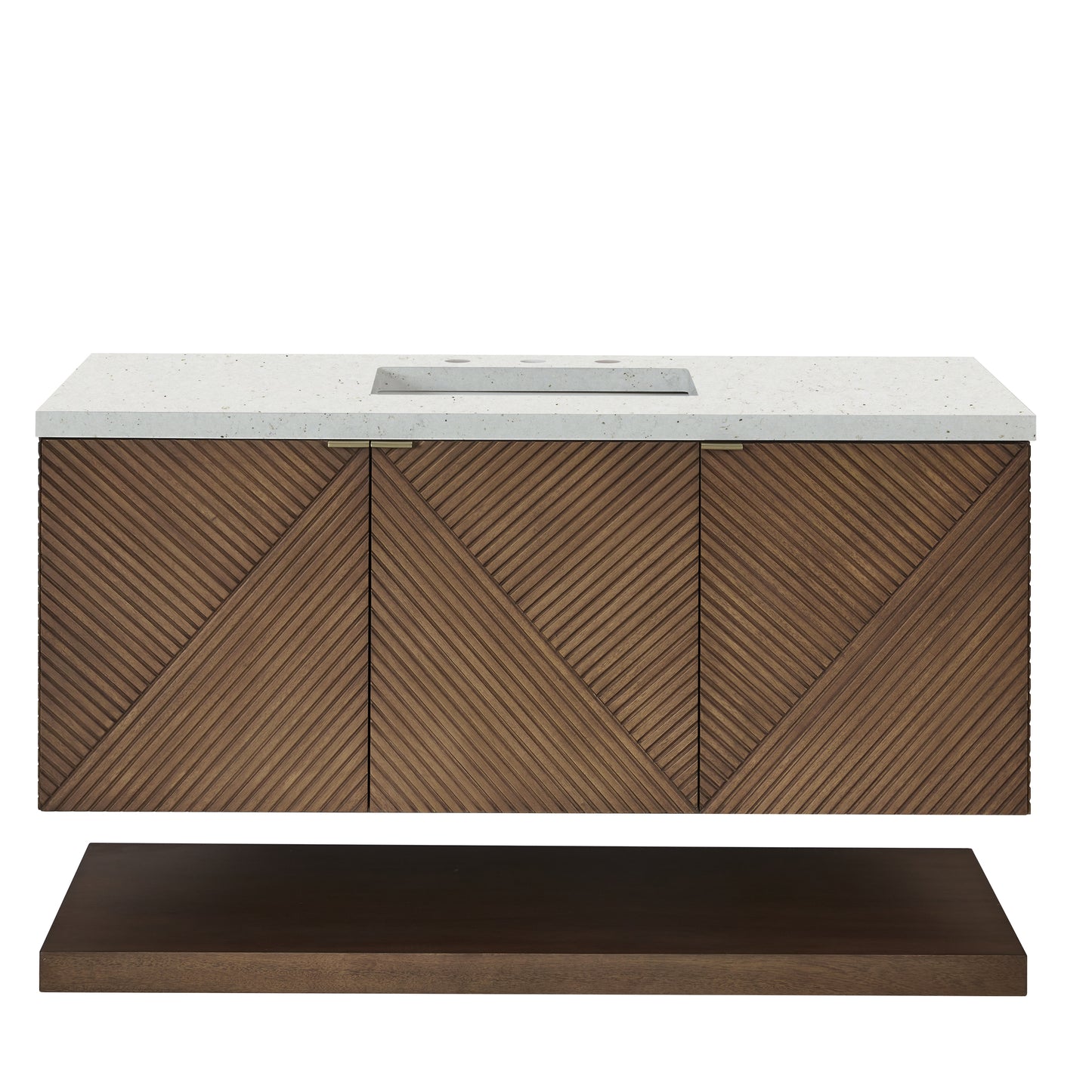 James Martin Marcello 48" Single Vanity, Chestnut with 3CM Top - Luxe Bathroom Vanities