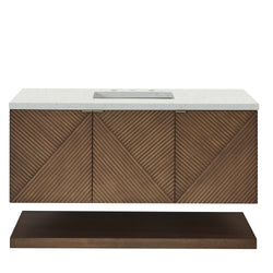 James Martin Marcello 48" Single Vanity, Chestnut with 3CM Top - Luxe Bathroom Vanities