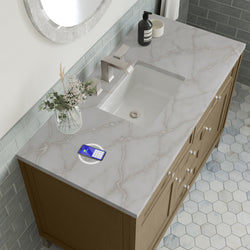 James Martin Chicago 48" Single Vanity with 3 CM Countertop & FreePower Wireless Charger