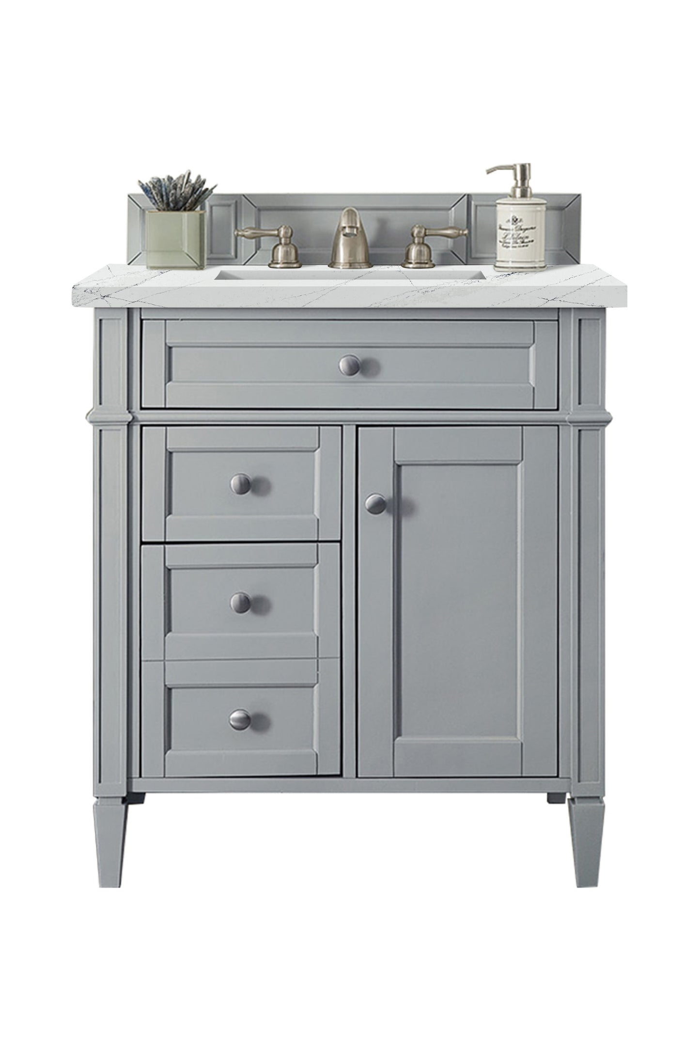 James Martin Brittany 30" Single Vanity with 3 CM Countertop