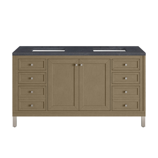 James Martin Chicago 60" Double Vanity with 3 CM Countertop