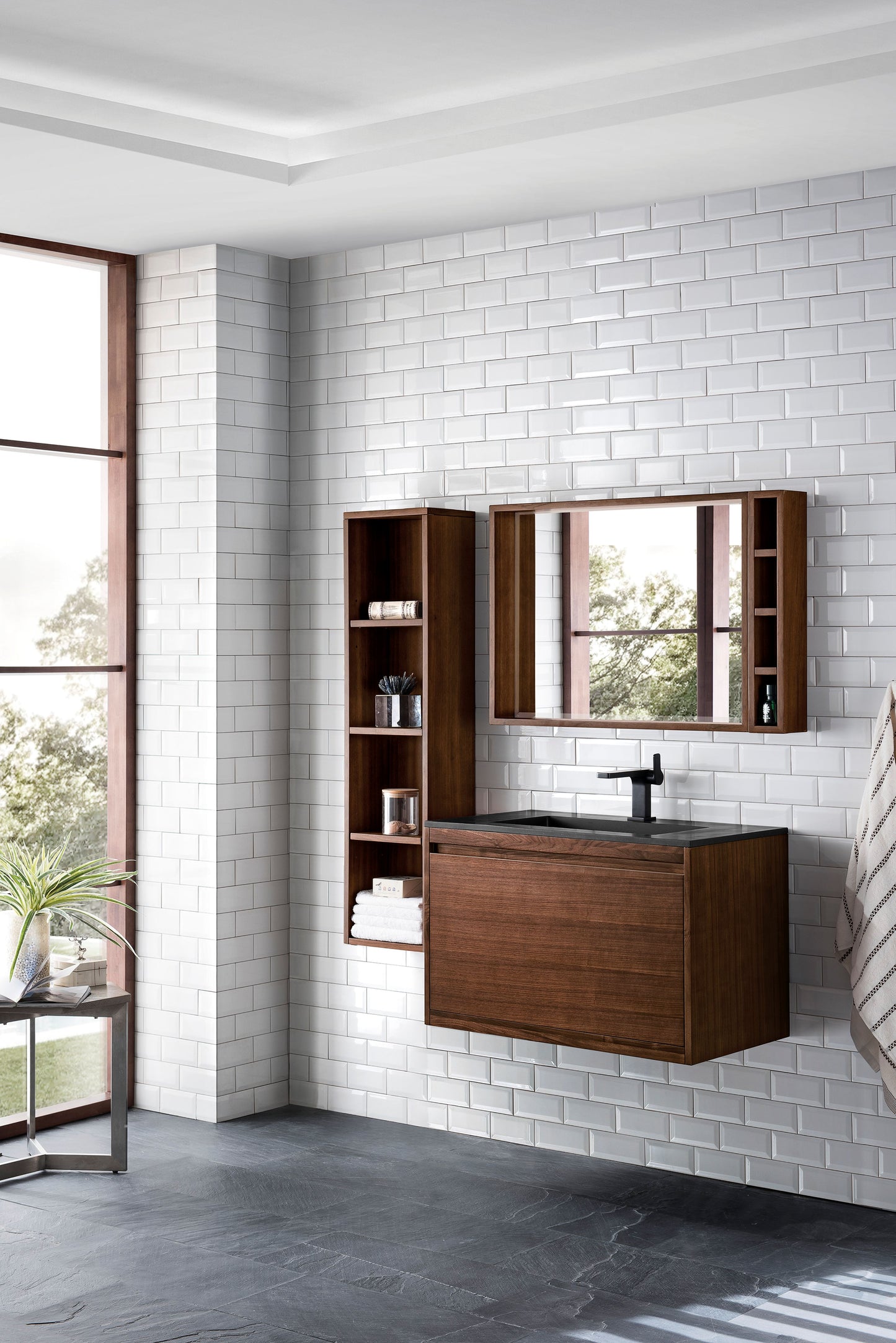 James Martin Mantova 31.5" Single Vanity with Composite Stone Top - Luxe Bathroom Vanities