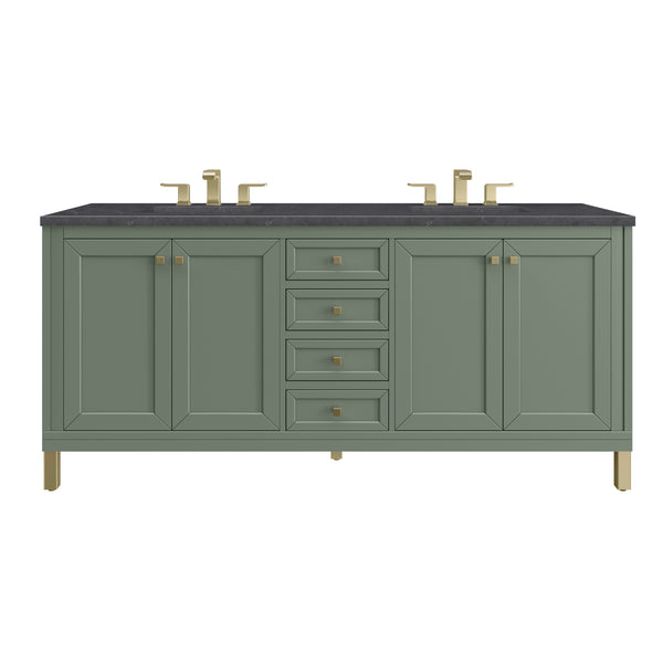James Martin Chicago 72" Double Vanity with 3 CM Countertop