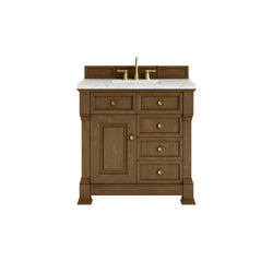 James Martin Brookfield 36" Single Vanity with 3 CM Countertop - Luxe Bathroom Vanities