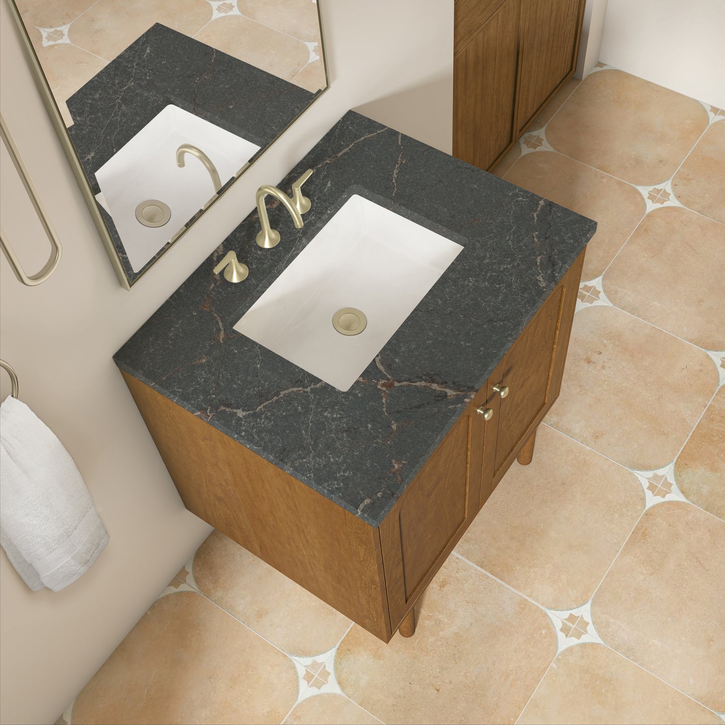James Martin Laurent 30" Single Vanity with 3 CM Countertop