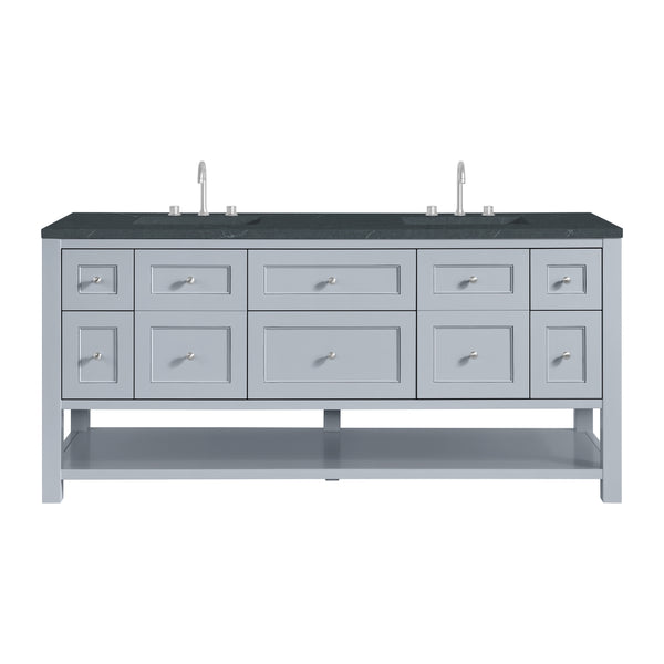 James Martin Breckenridge 72" Double Vanity w/ 3 CM Countertop