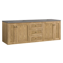 James Martin Laurent 72" Double Vanity, Light Natural Oak