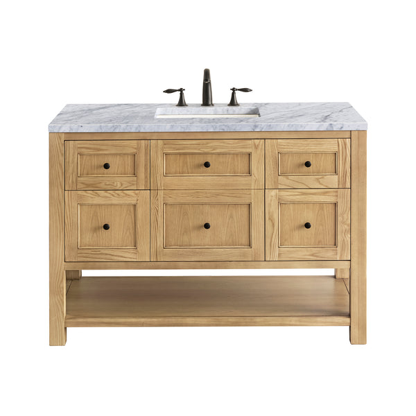 James Martin Breckenridge 48" Single Vanity, Light Natural Oak - Luxe Bathroom Vanities