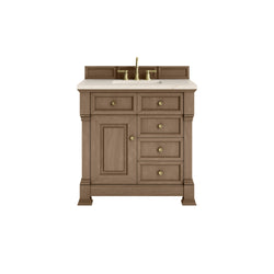 James Martin Brookfield 36" Single Vanity with 3 CM Countertop - Luxe Bathroom Vanities
