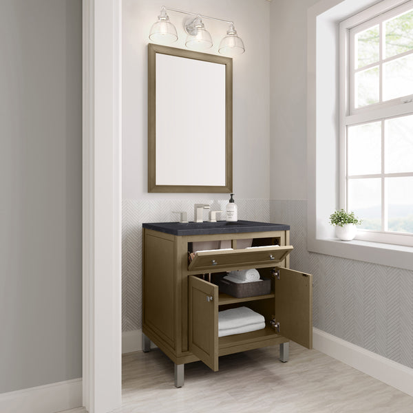 James Martin Chicago 30" Single Vanity with 3 CM Countertop
