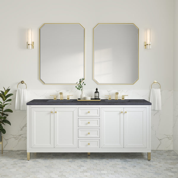 James Martin Chicago 72" Double Vanity with 3 CM Countertop