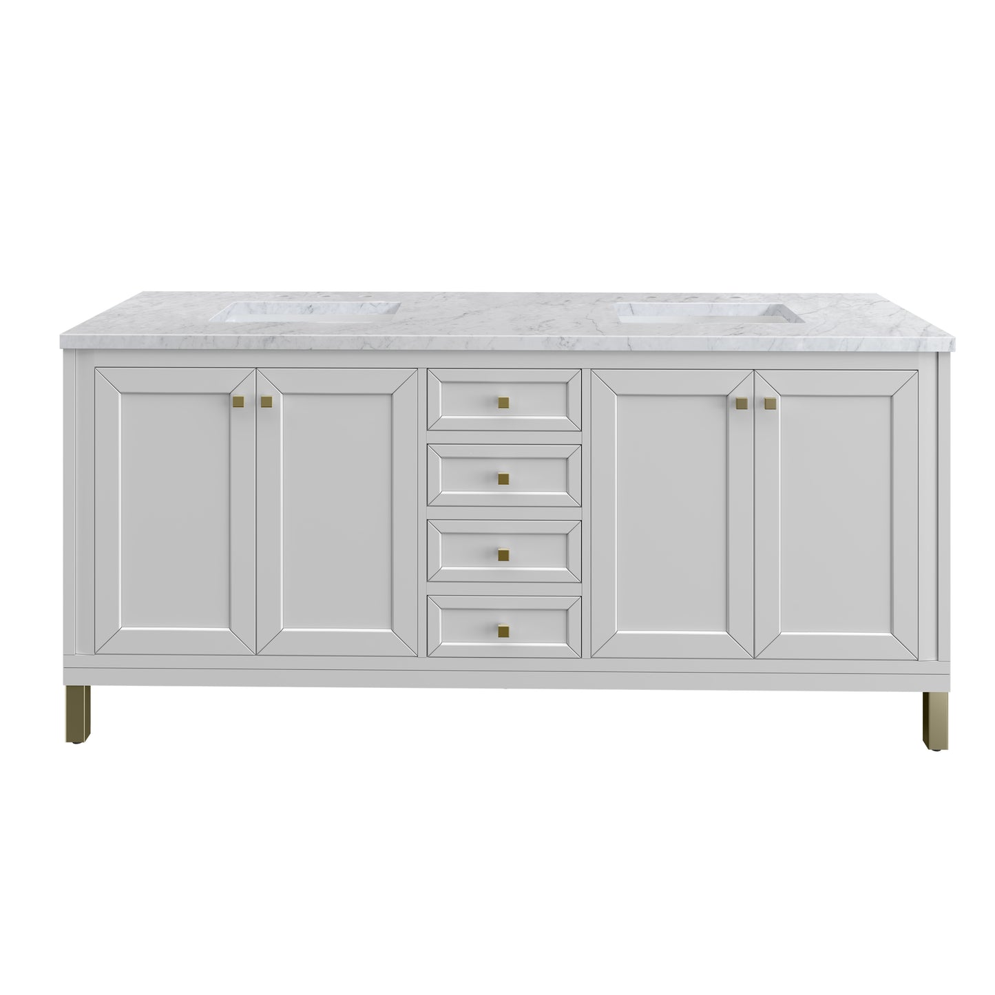 James Martin Chicago 72" Double Vanity with 3 CM Countertop