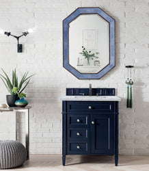 James Martin Brittany 30" Single Vanity with 3 CM Countertop