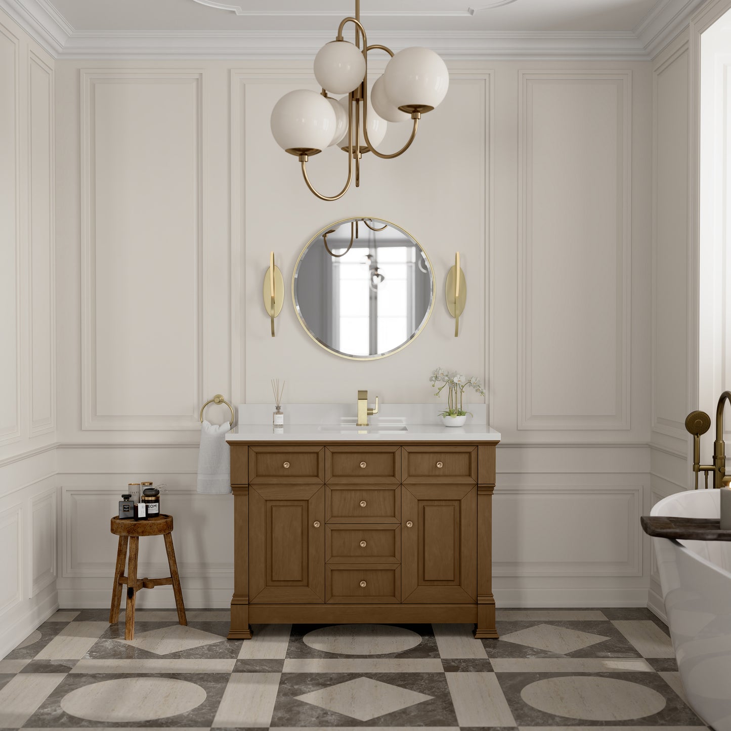 James Martin Brookfield 48" Single Vanity with 3 CM Countertop - Luxe Bathroom Vanities