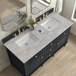 James Martin Lorelai 60" Double Vanity with 3 CM Countertop & FreePower Wireless Charger