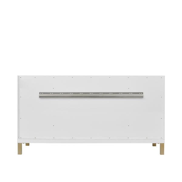 James Martin Chicago 60" Single Vanity with Single Hole 3CM White Zeus Silestone Top & Backsplash