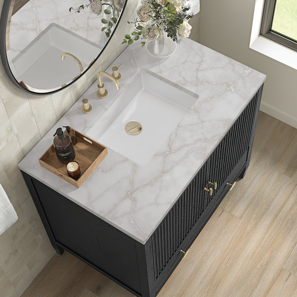 James Martin Myrrin 36" Single Vanity with 3 CM Countertop