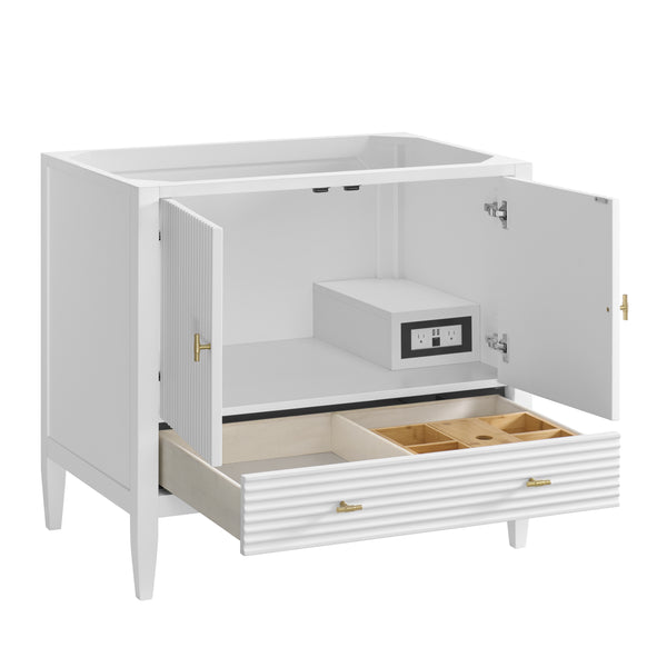 James Martin Myrrin 36" Single Vanity with 3 CM Countertop