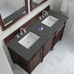 James Martin Brittany 60" Double Vanity with 3 CM Countertop & FreePower Wireless Charger