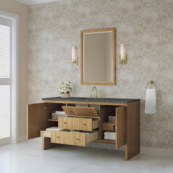 James Martin Hudson 60" Single Vanity with 3 CM Countertop & FreePower Wireless Charger