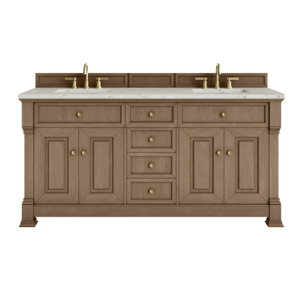 James Martin Brookfield 72" Double Vanity with 3 CM Countertop & FreePower Wireless Charger