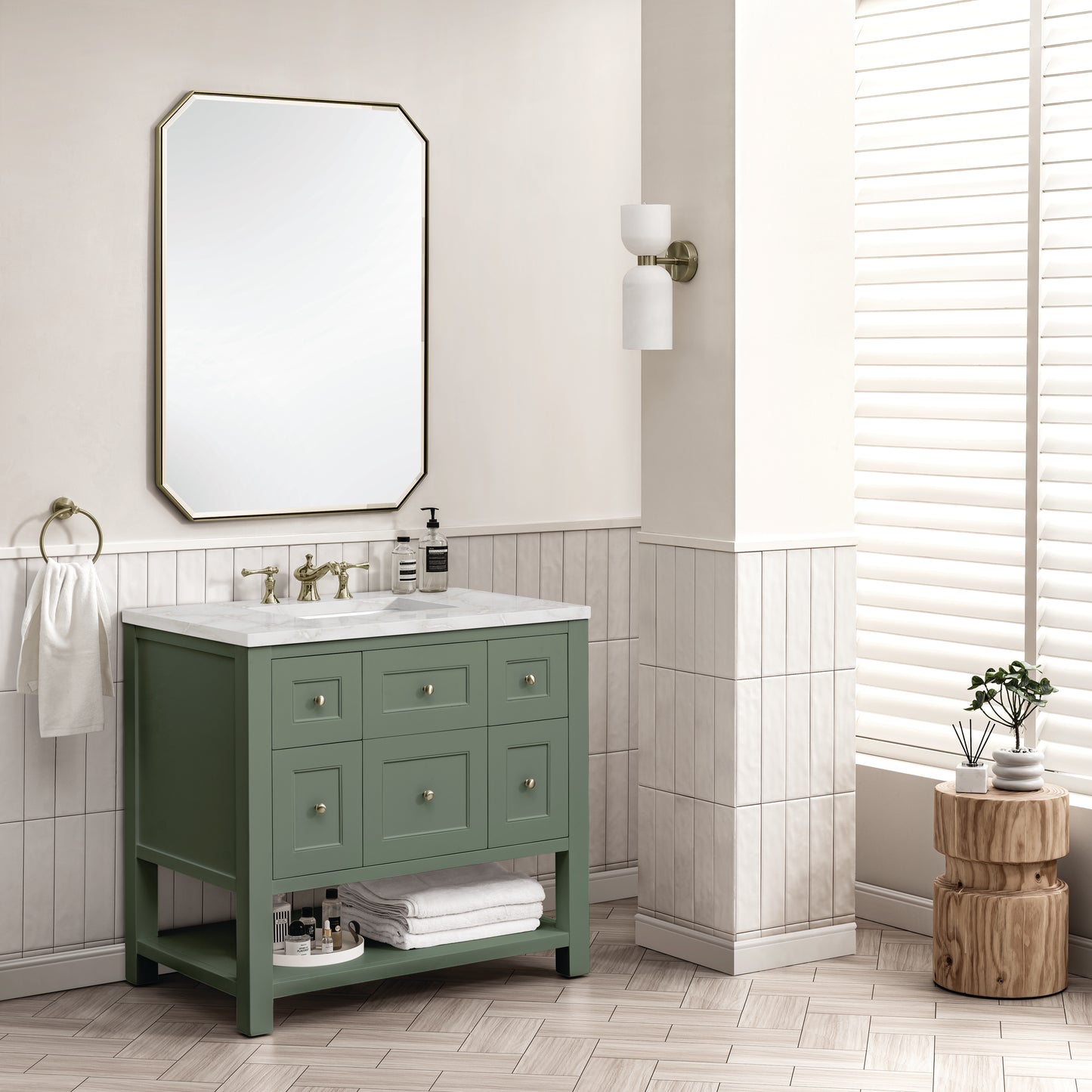 James Martin Breckenridge 36" Single Vanity w/ 3CM Countertop