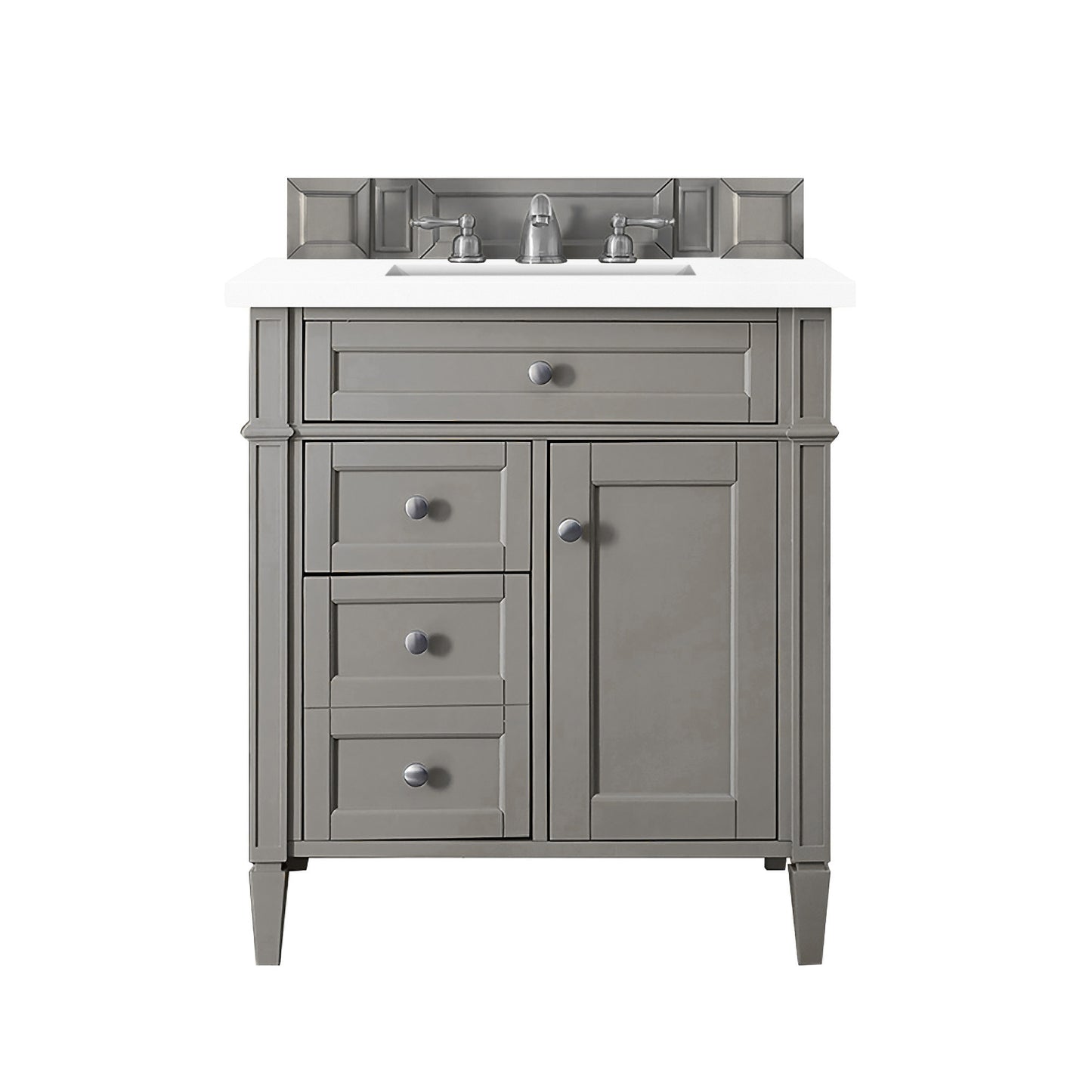 James Martin Brittany 30" Single Vanity with 3 CM Countertop