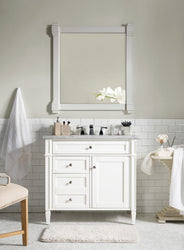 James Martin Brittany 36" Single Vanity with 3 Countertop