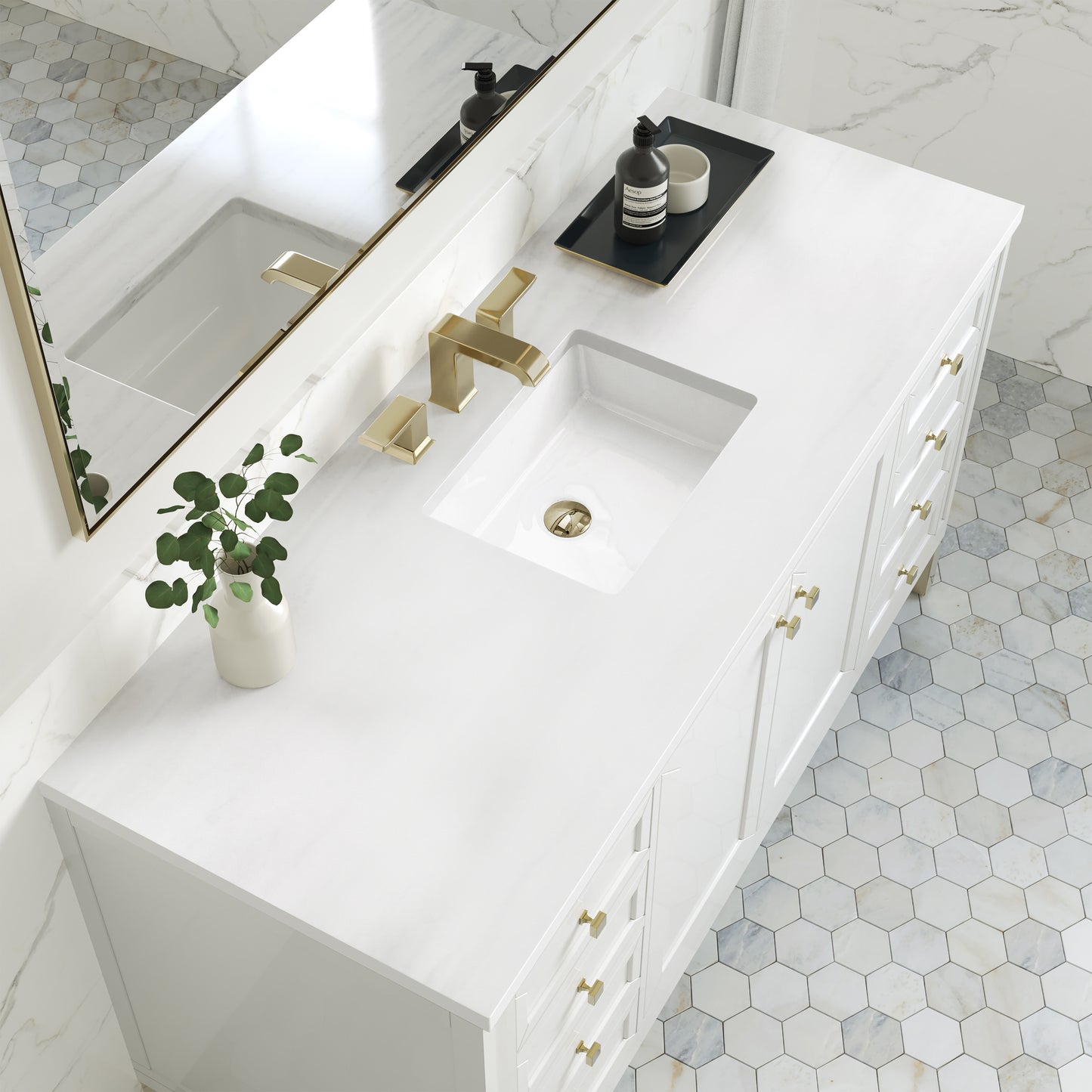 James Martin Chicago 60" Single Vanity with 3 CM Countertop