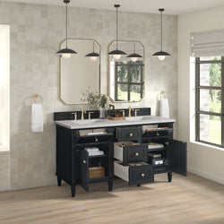 James Martin Lorelai 60" Double Vanity with 3 CM Countertop & FreePower Wireless Charger