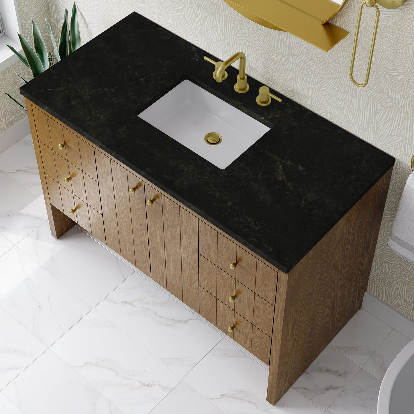 James Martin Hudson 48" Single Vanity with 3 CM Countertop