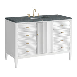 James Martin Myrrin 48" Single Vanity with 3 CM Countertop & FreePower Wireless Charger