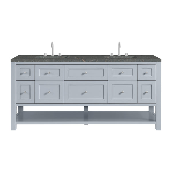 James Martin Breckenridge 72" Double Vanity w/ 3 CM Countertop