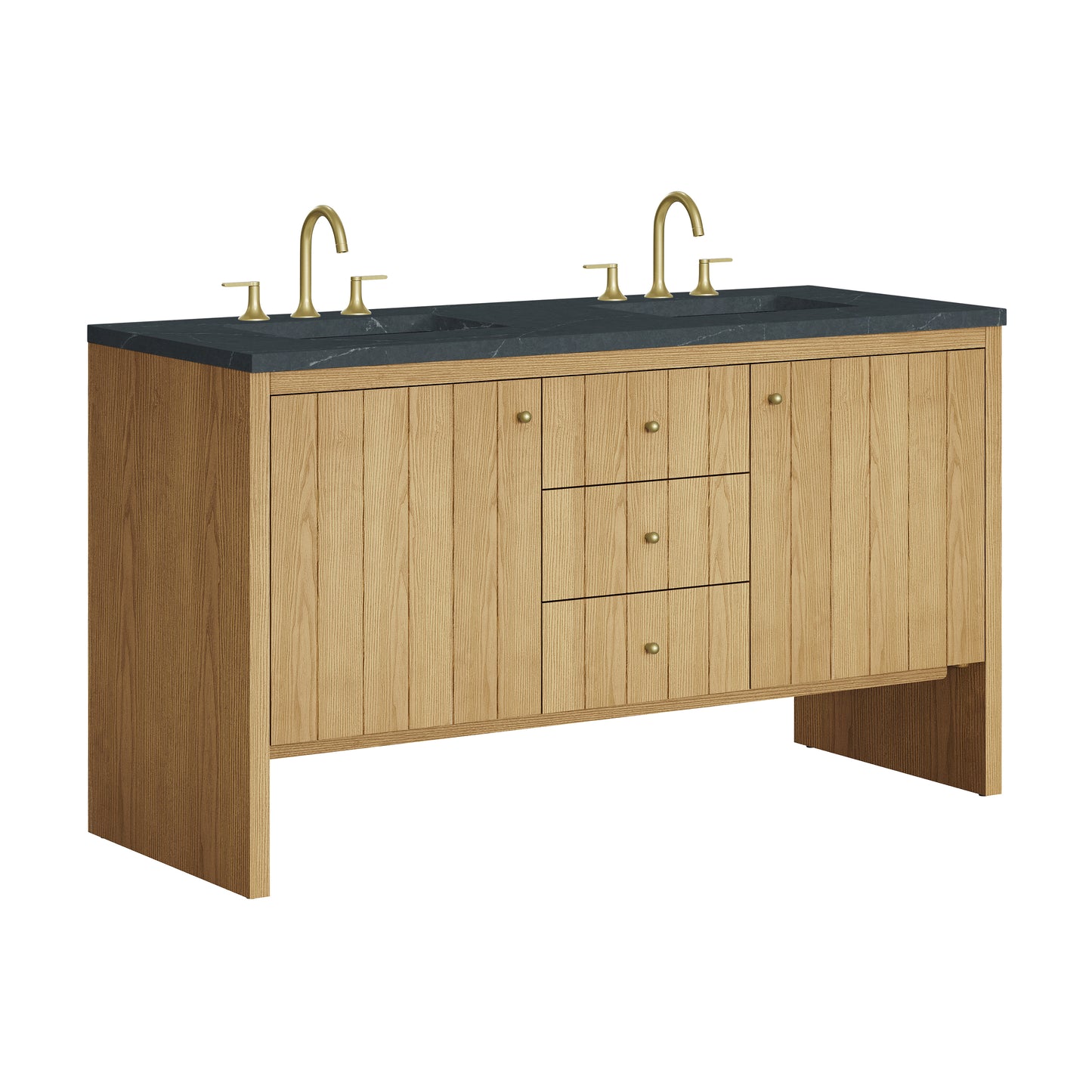 James Martin Hudson 60" Double Vanity with 3 CM Countertop