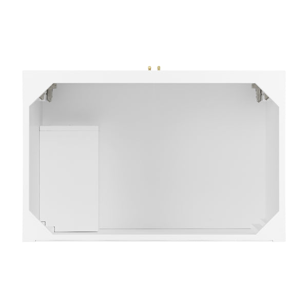 James Martin Myrrin 36" Vanity with Single Hole 3 CM White Zeus Silestone Top & Backsplash