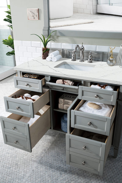 James Martin Brittany 48" Single Vanity with 3 CM Countertop & FreePower Wireless Charger