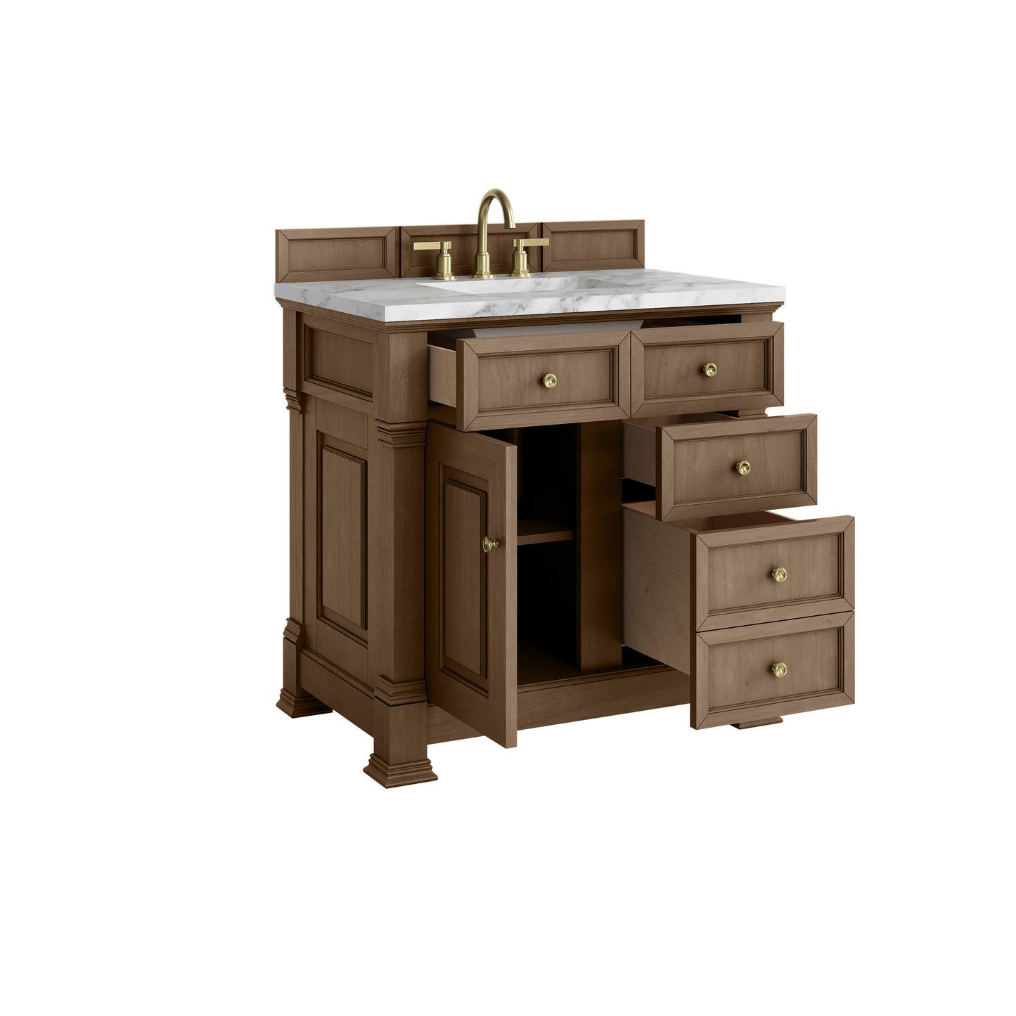 James Martin Brookfield 36" Single Vanity with 3 CM Countertop - Luxe Bathroom Vanities