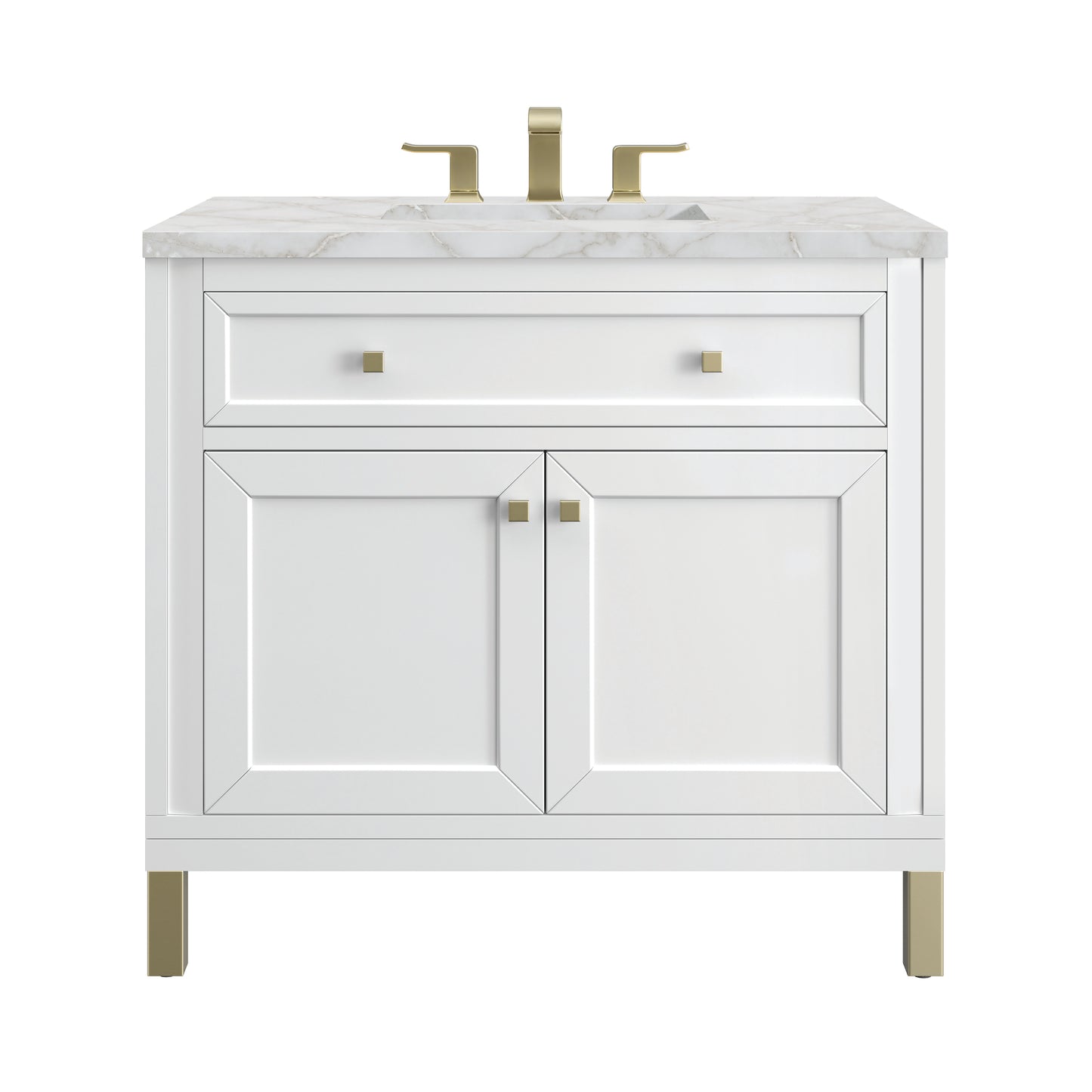 James Martin Chicago 36" Single Vanity with 3 CM Countertop