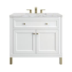 James Martin Chicago 36" Single Vanity with 3 CM Countertop