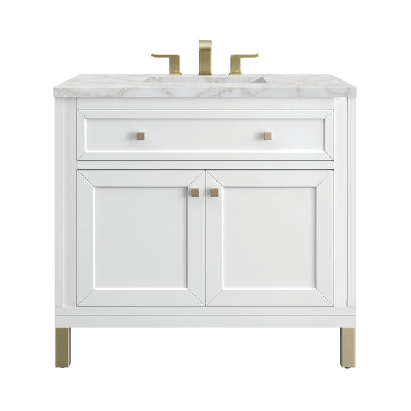 James Martin Chicago 36" Single Vanity with 3 CM Countertop