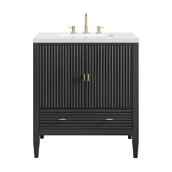 James Martin Myrrin 30" Single Vanity with 3 CM Countertop