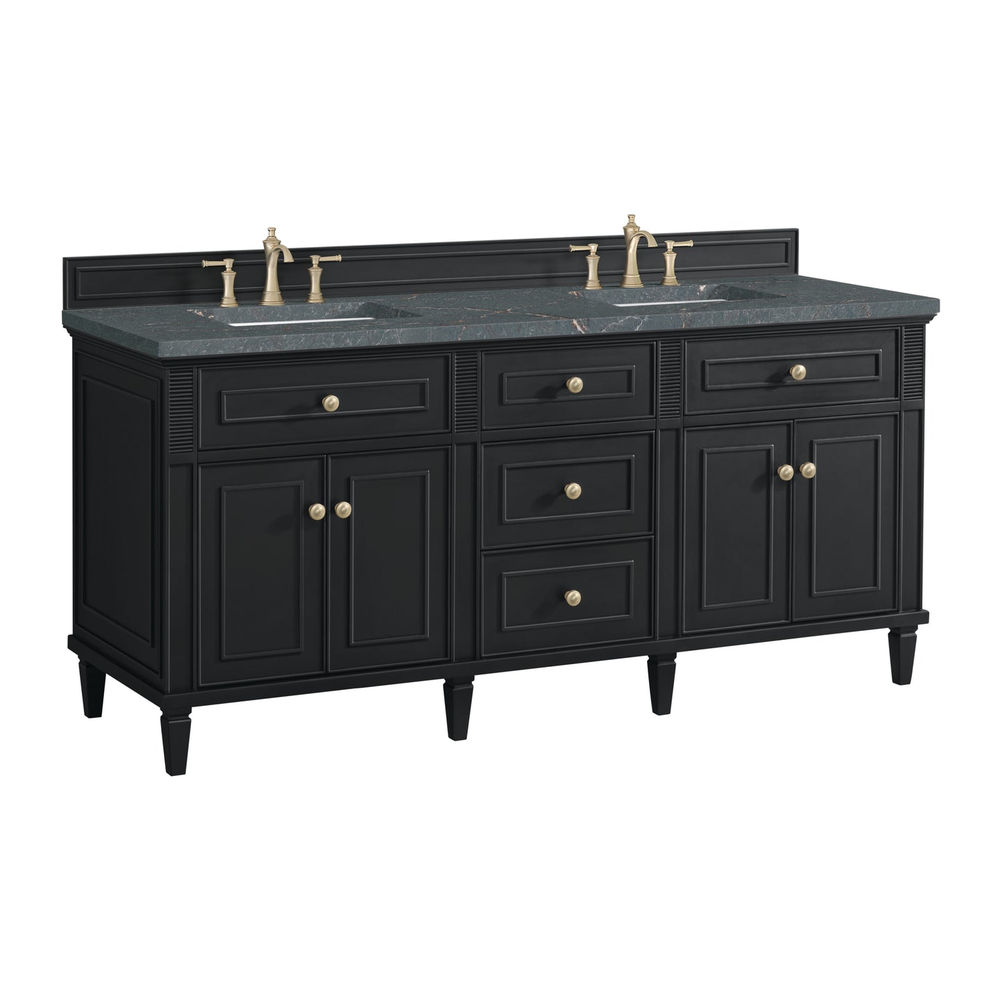 James Martin Lorelai 72" Double Vanity with 3 CM Countertop & FreePower Wireless Charger