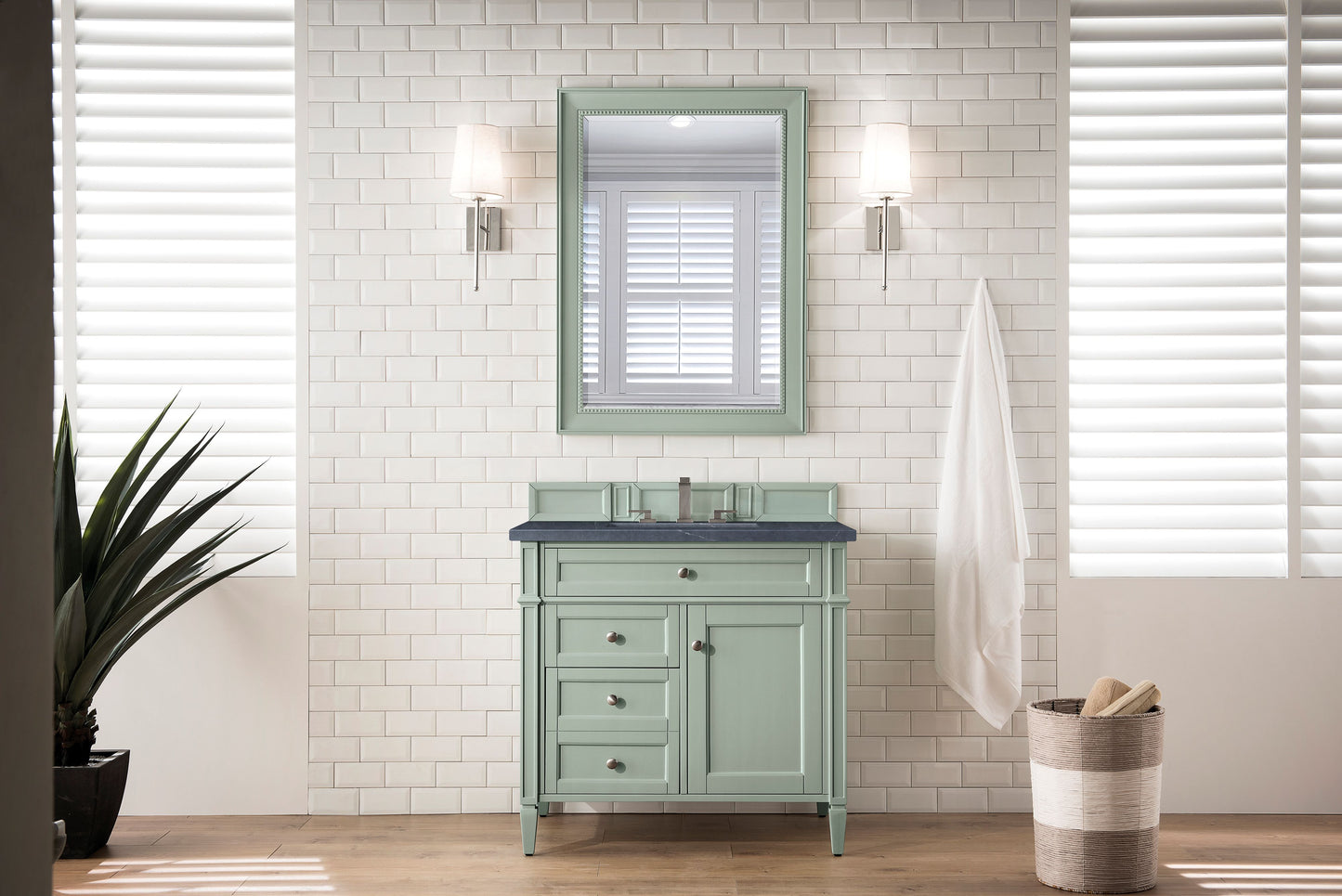 James Martin Brittany 36" Single Vanity with 3 Countertop