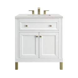 James Martin Chicago 30" Single Vanity with 3 CM Countertop