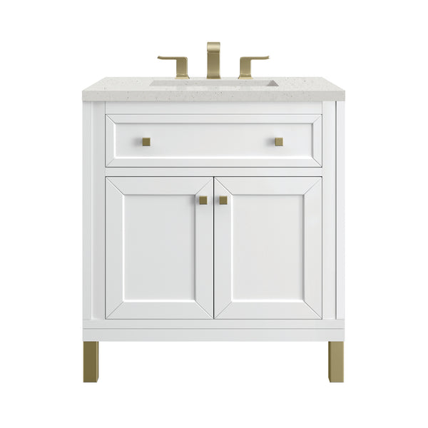 James Martin Chicago 30" Single Vanity with 3 CM Countertop