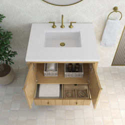 James Martin Hudson 30" Single Vanity with 3 CM Countertop